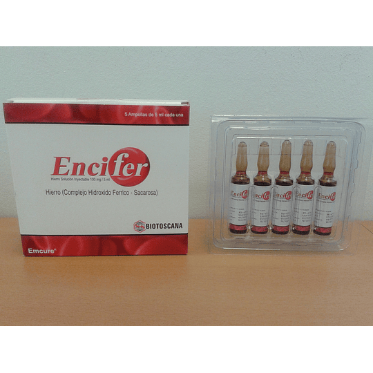 Encifer 100 mg/5 ml por 5 ampollas