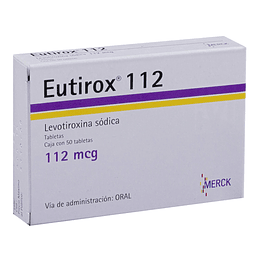 Eutirox 112 mcg 50 comprimidos