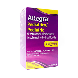 Allegra Suspensión oral pediátrica 30mg/5ml por 150 ml