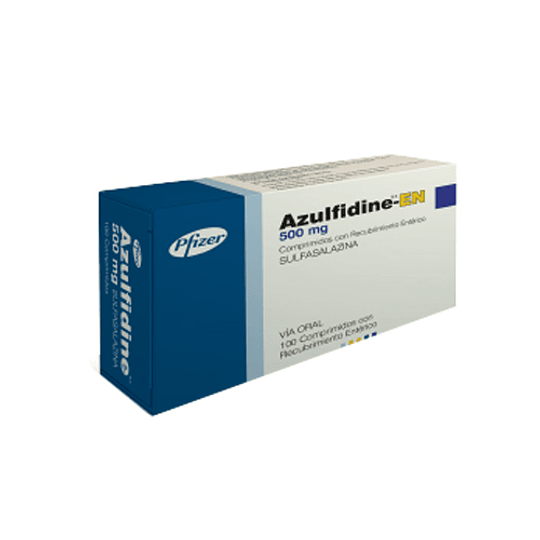 Azulfidine R-EN Tableta 500 Mg por 100