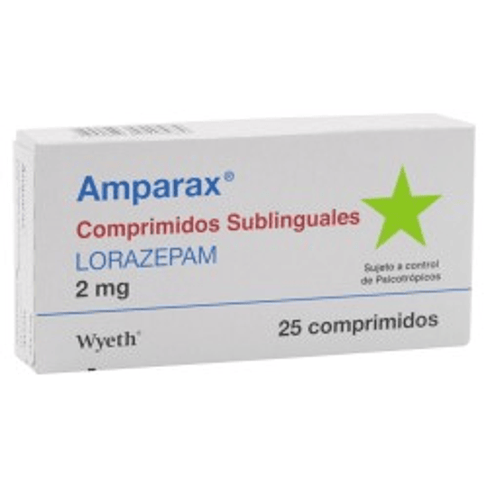 Amparax 2 mg, 25 comprimidos sublinguales. (Disponible sólo para compra en Local)