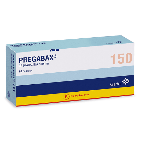 Pregabax Capsulas 150 Mg por 28 unidades