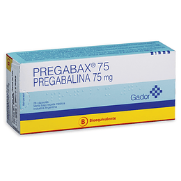 Pregabax Capsulas 75 Mg por 28 unidades