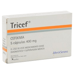 Tricef 400 mg 5 cápsulas