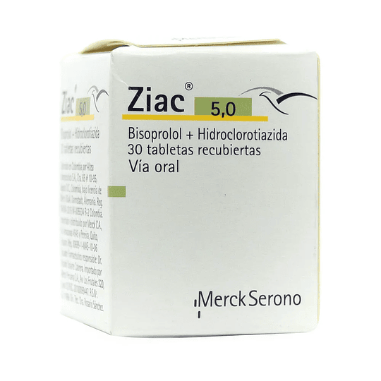 Ziac 5,0 mg, 30 comprimidos