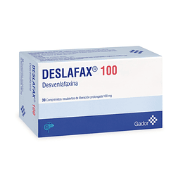 Deslafax Desvenlafaxina 100mg 30 Comprimidos