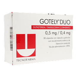 Gotely Duo (B) Dutasterida / Tamsulosina 30 Cápsulas