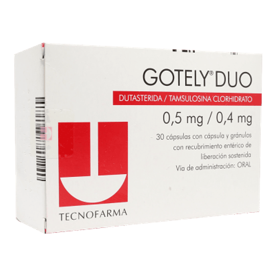Gotely Duo (B) Dutasterida / Tamsulosina 30 Cápsulas