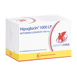 Hipoglucin LP 1000 mg 60 Comprimidos