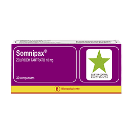 Somnipax 10 mg 30 comprimidos (Disponible sólo para compra en Local)