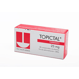 Topictal 25 mg 28 comprimidos