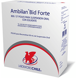 Ambilan Bid Forte Amoxicilina / Ácido Clavulánico 800/57 Solución Oral 90ml
