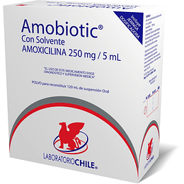 Amobiotic 250 mg / 5 ml suspensión 120 ml