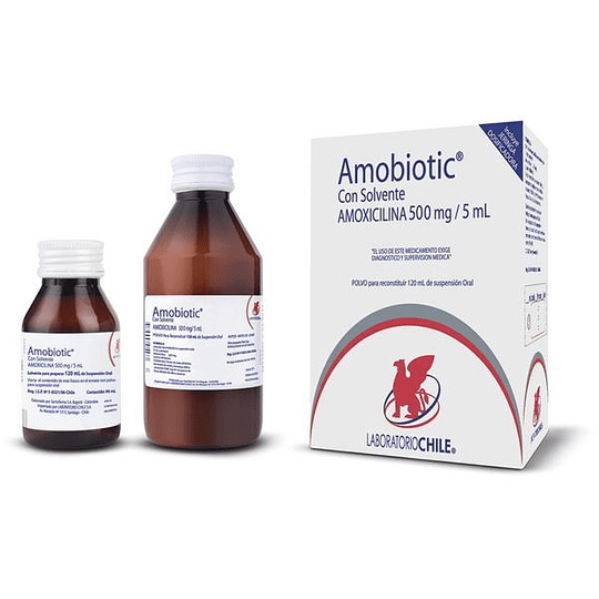 Amobiotic 500 mg / 5 ml suspensión  120 ml