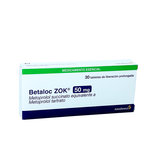 Betaloc ZOK 50 mg 30 comprimidos