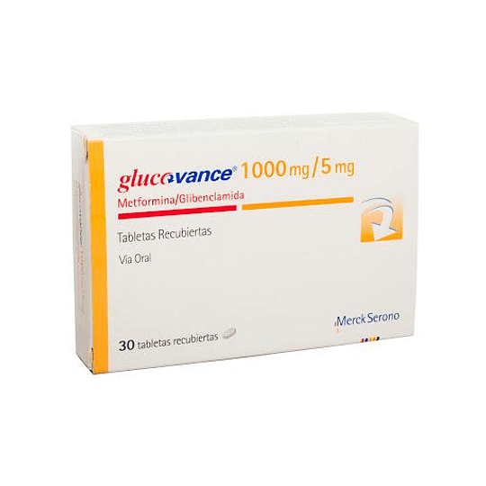 Glucovance 1000 mg / 5 mg 30 comprimidos