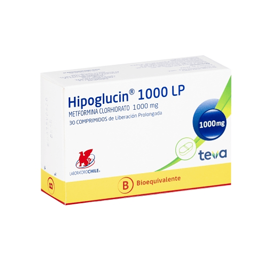 Hipoglucin LP 1000 mg 30 comprimidos