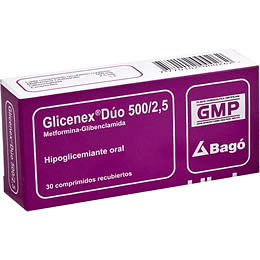Glicenex Duo 500 / 2,5 mg 30 Comprimidos