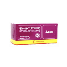 Glicenex SR 500 mg 30 Comprimidos