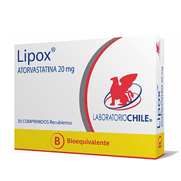 Lipox 20 mg  30 comprimidos