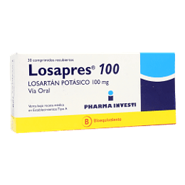 Losapres 100 mg 30 comprimidos 