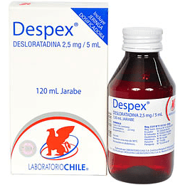 Despex (Bioequivalente) Desloratadina 2.5mg/5ml Jarabe 120ml