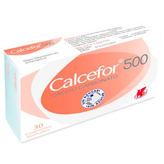 Calcefor 500 mg 30 comprimidos 