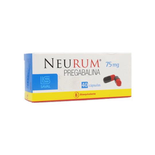 Neurum 75 mg  40 cápsulas 