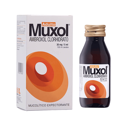 Muxol 30 mg / 5 ml jarabe 100 ml, adulto