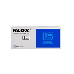 Blox (B) Candesartán 8mg 30 Comprimidos