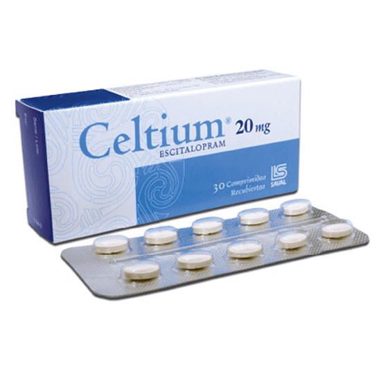 Celtium (Bioequivalente) Escitalopram 20mg 30 Comprimidos Recubiertos