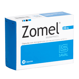 Zomel Esomeprazol 20 mg 30 cápsulas