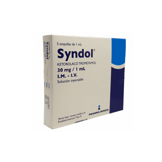 Syndol 30 mg / 1 ml 5 ampollas 