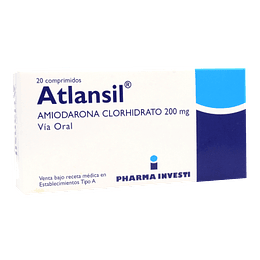 Atlansil (Bioequivalente) Amiodarona 200mg 50 Comprimidos
