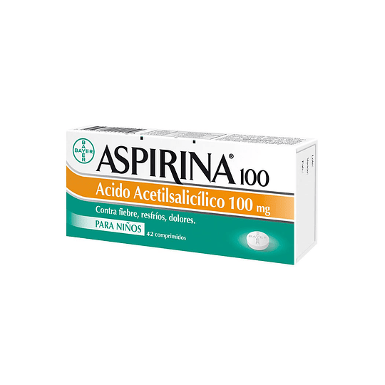 Aspirina Infantil 100 mg por 42 Comprimidos
