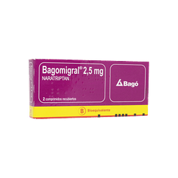Bagomigral 2,5 mg 2 comprimidos 