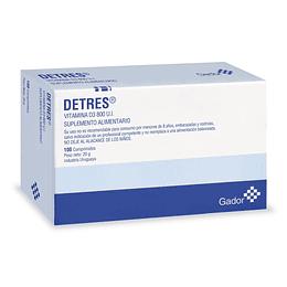 Detres Vitamina D3 800 UI 100 Comprimidos