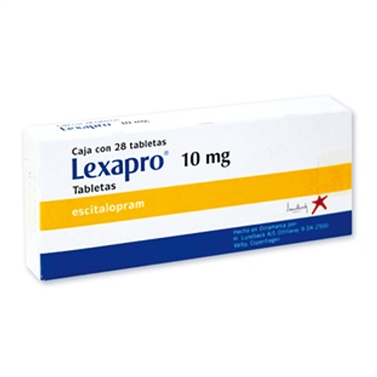 Lexapro 10 mg 28 tabletas