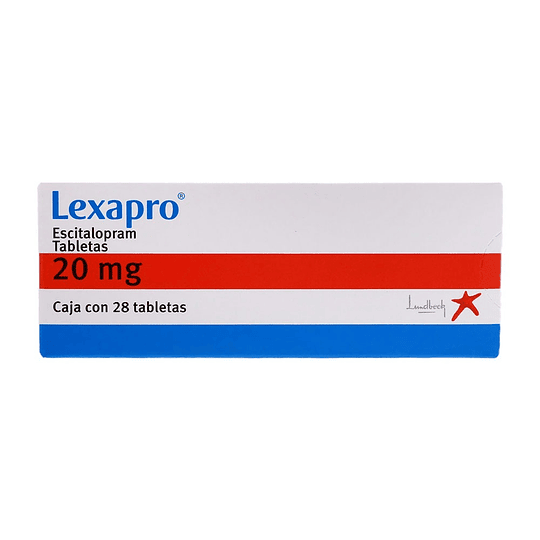 Lexapro 20 mg 28 tabletas