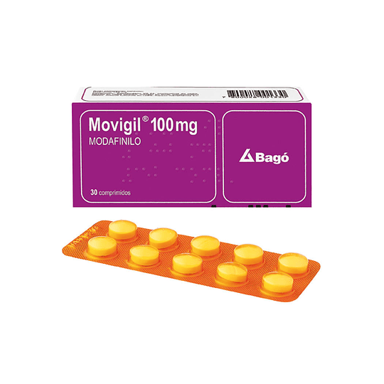 Movigil Modafinilo 100mg 30 Comprimidos