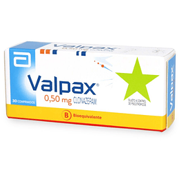Valpax (Bioequivalente) 0,5mg 30 comprimidos (Disponible sólo para compra en Local)