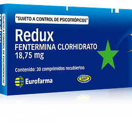 Redux 18,75 mg por 30 comprimidos recubiertos (Disponible sólo para compra en local)
