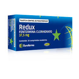 Redux 37,5mg por 30 comprimidos recubiertos (Disponible sólo para compra en Local)