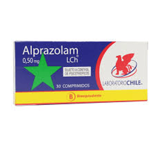 Alprazolam 0,5 mg 30 comprimidos (Disponible sólo para compra en Local)
