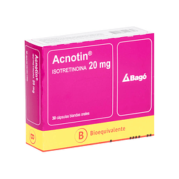 Acnotin (B) Isotretinoina 20mg 30 Cápsulas Blandas