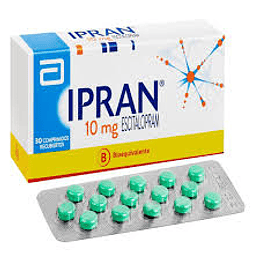 Ipran (Bioequivalente) Escitalopram 10mg 40 Comprimidos Recubiertos