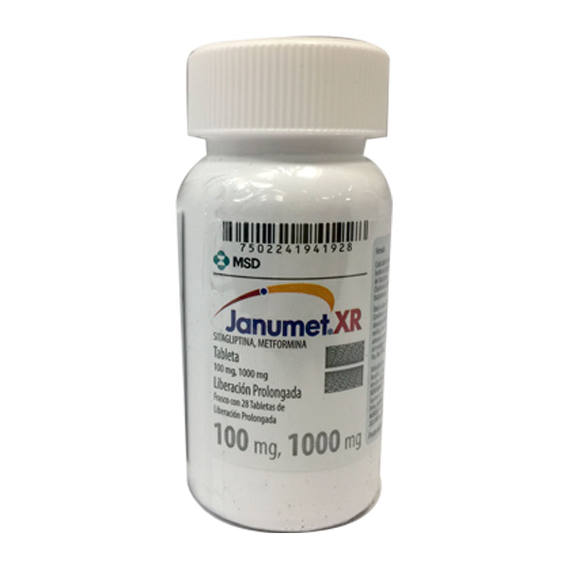 Janumet Xr 100 Mg 1000 Mg 28 Tabletas 5916