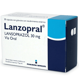 Lanzopral 30 mg 30 cápsulas