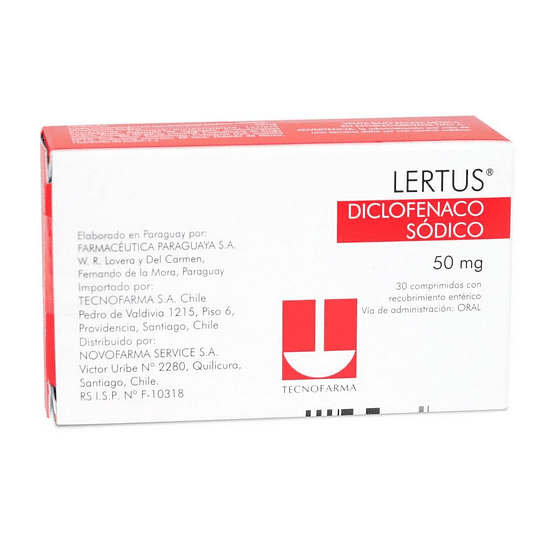 Lertus 50 mg, 30 comprimidos.
