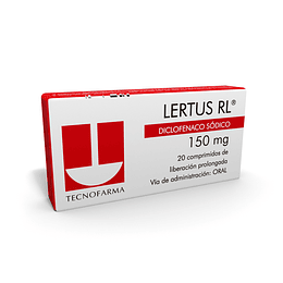 Lertus LR Diclofenaco Sódico 150mg 20 Comprimidos Prolongados